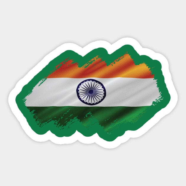 Indian Flag Sticker by Teemperor